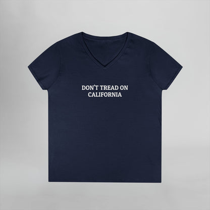 Don't Tread on California Women's V-Neck Tee