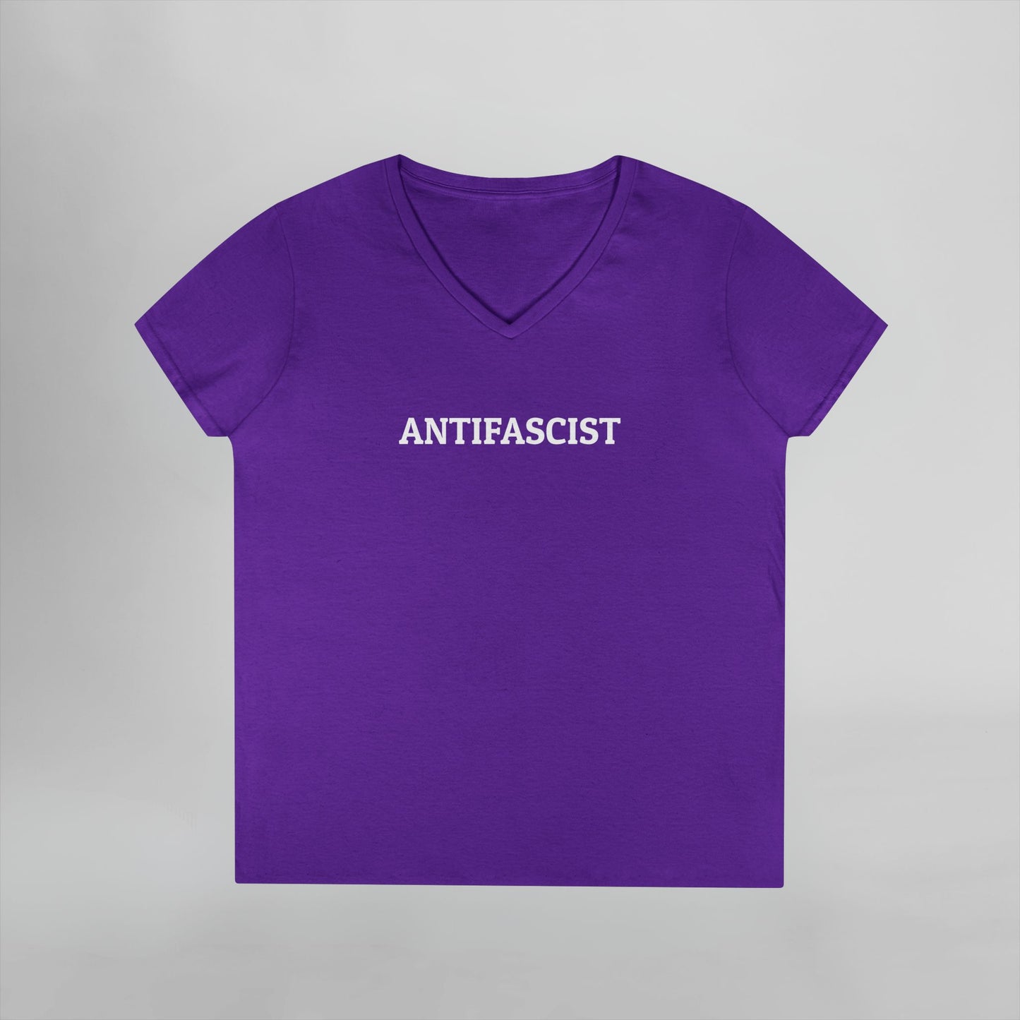 Antifascist Women's V-Neck Tee