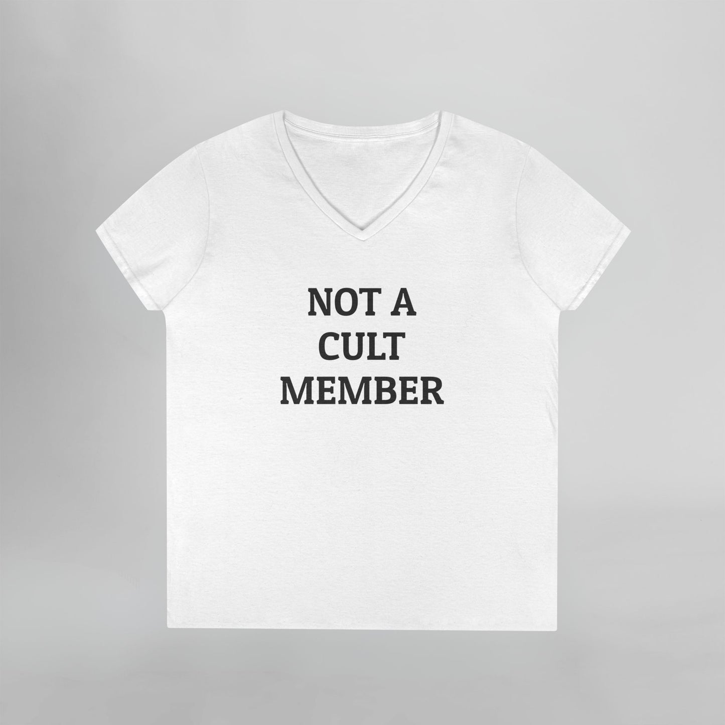 Not a Cult Member Women's V-Neck Tee