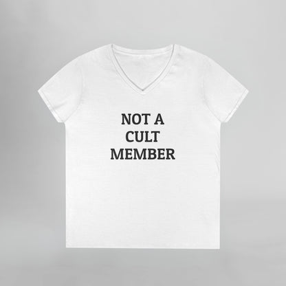 Not a Cult Member Women's V-Neck Tee