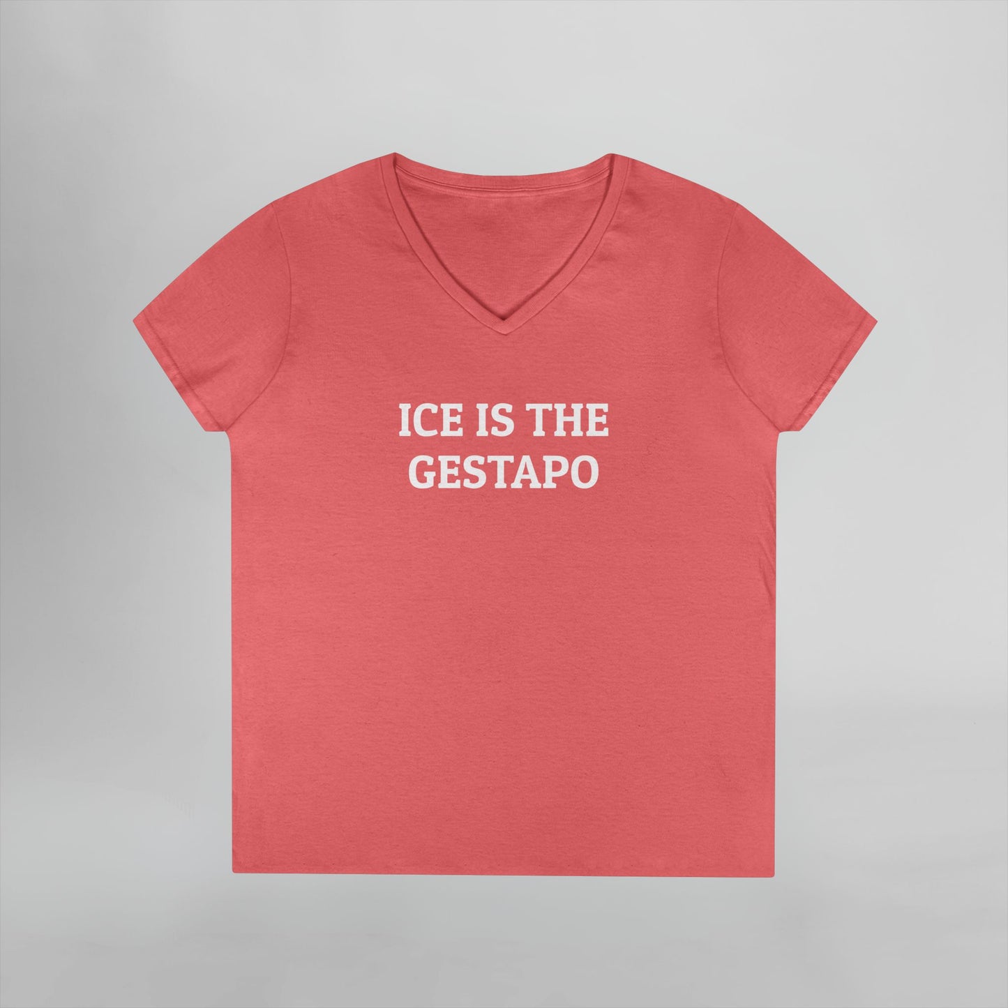ICE Is The Gestapo Women's V-Neck Tee