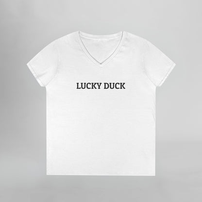 Lucky Duck Women's V-Neck Tee