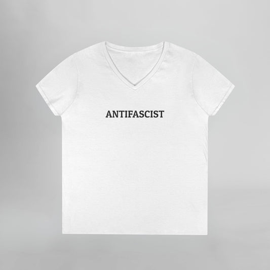 Antifascist Women's V-Neck Tee