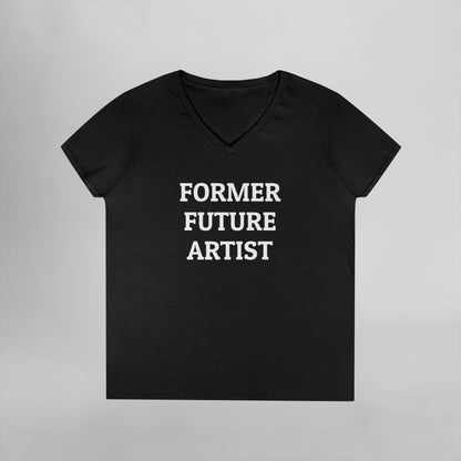 Former Future Artist Women's V-Neck Tee
