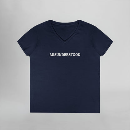 Misunderstood Women's V-Neck Tee