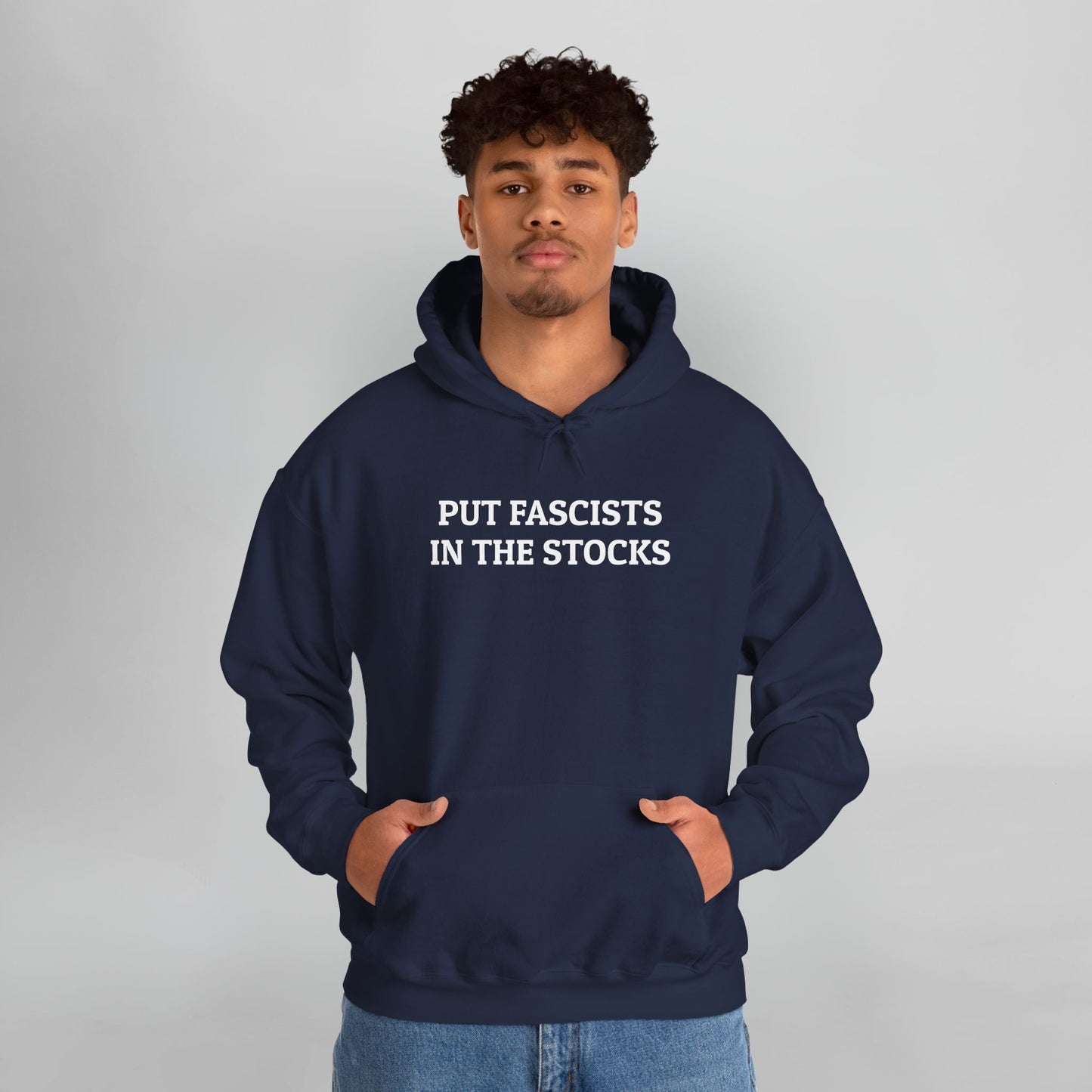 Put Fascists In the Stocks Hoodie