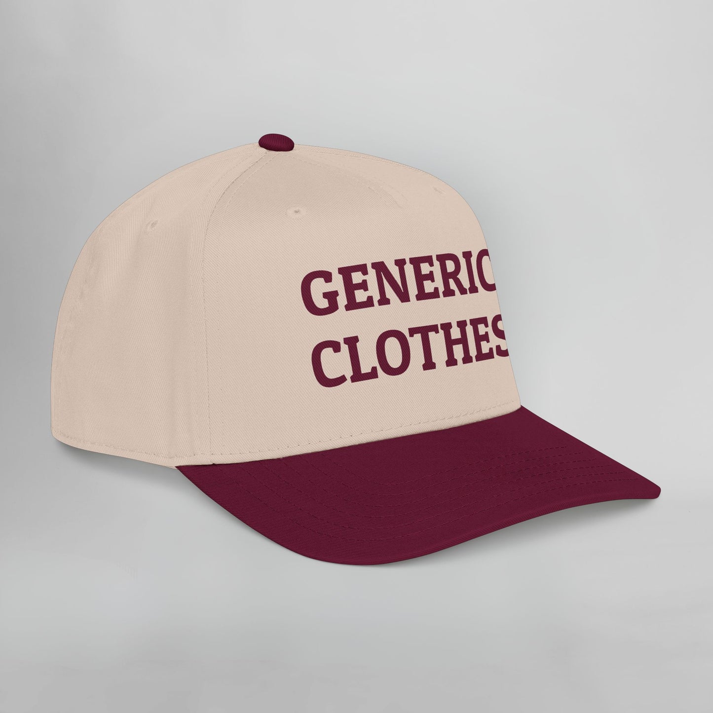 Generic Clothes Embroidered Mid Profile Baseball Cap