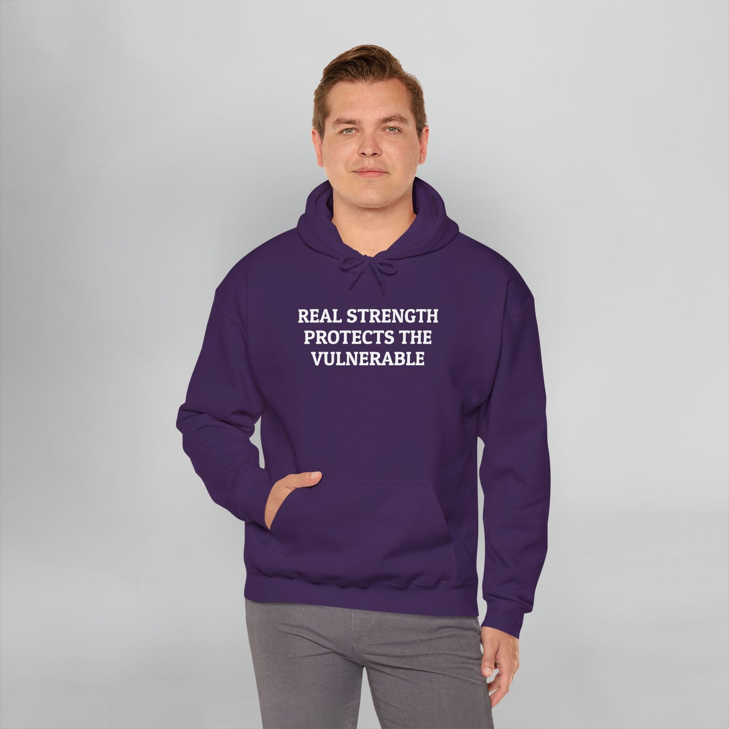 Real Strength Protects the Vulnerable Hoodie